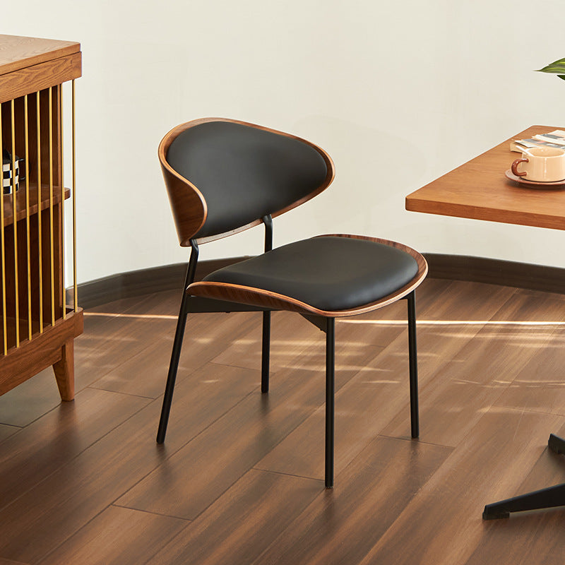 Lighom curved metal leather fabric dining chairs & benches for kitchen