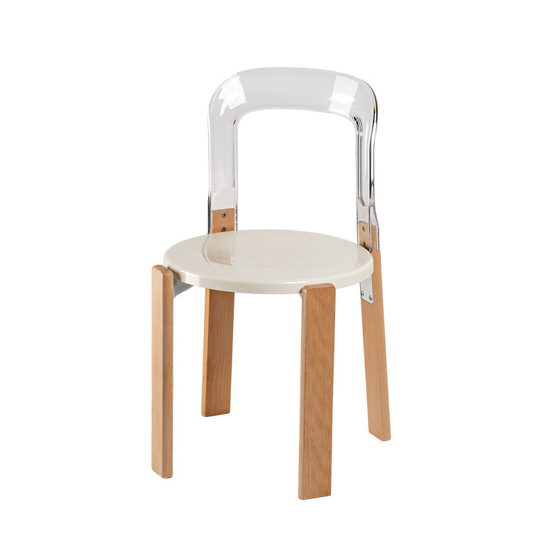 Chinese Curved Wood Dining Chair