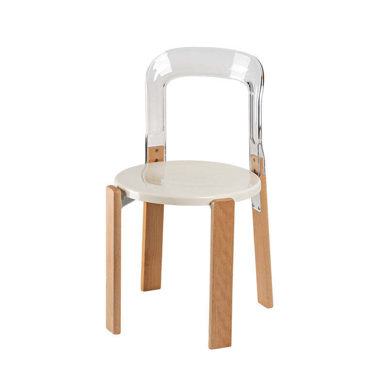 Chinese Curved Wood Dining Chair