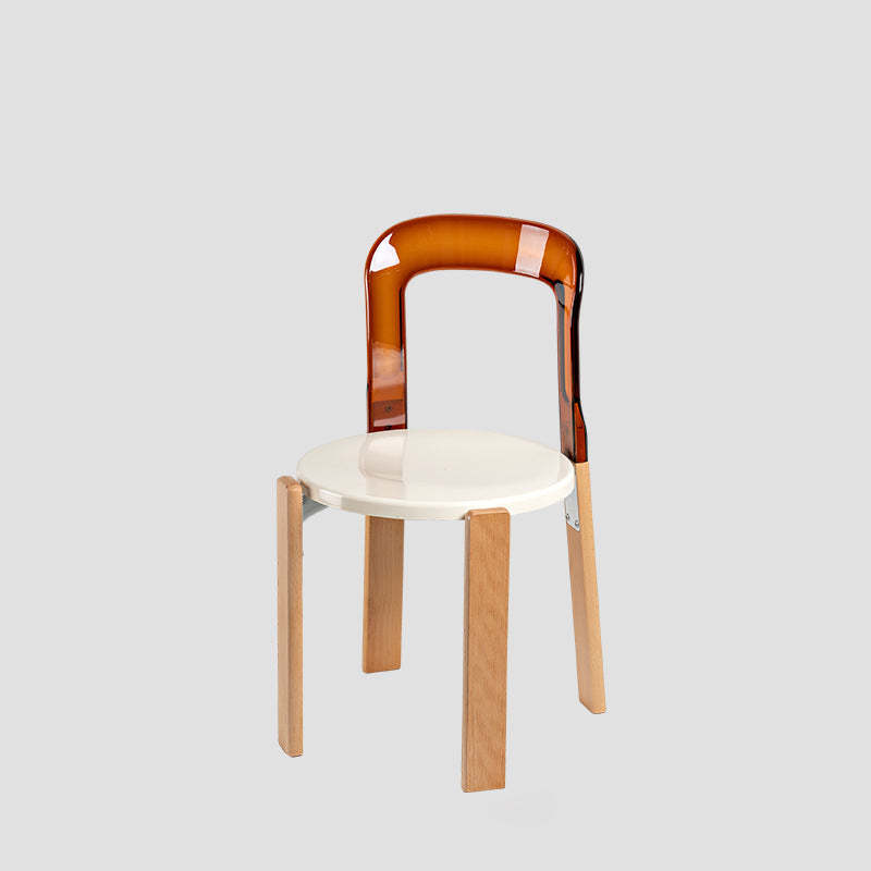 Chinese Curved Wood Dining Chair