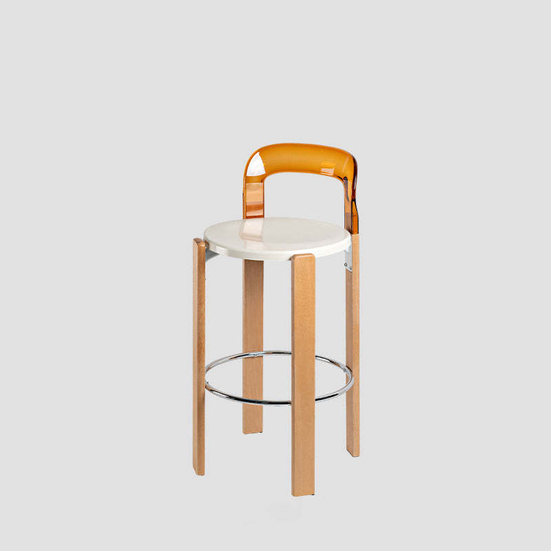 Lighom traditional curved wood dining chairs & benches — 18" L x 18" W x 34" H / Tea / White