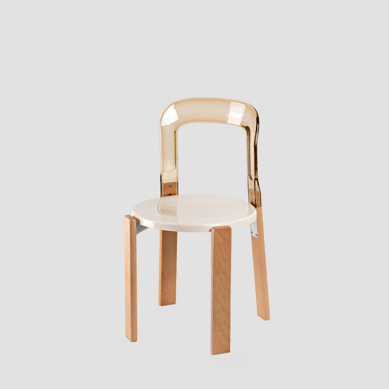 Chinese Curved Wood Dining Chair