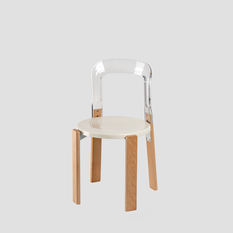 Chinese Curved Wood Dining Chair