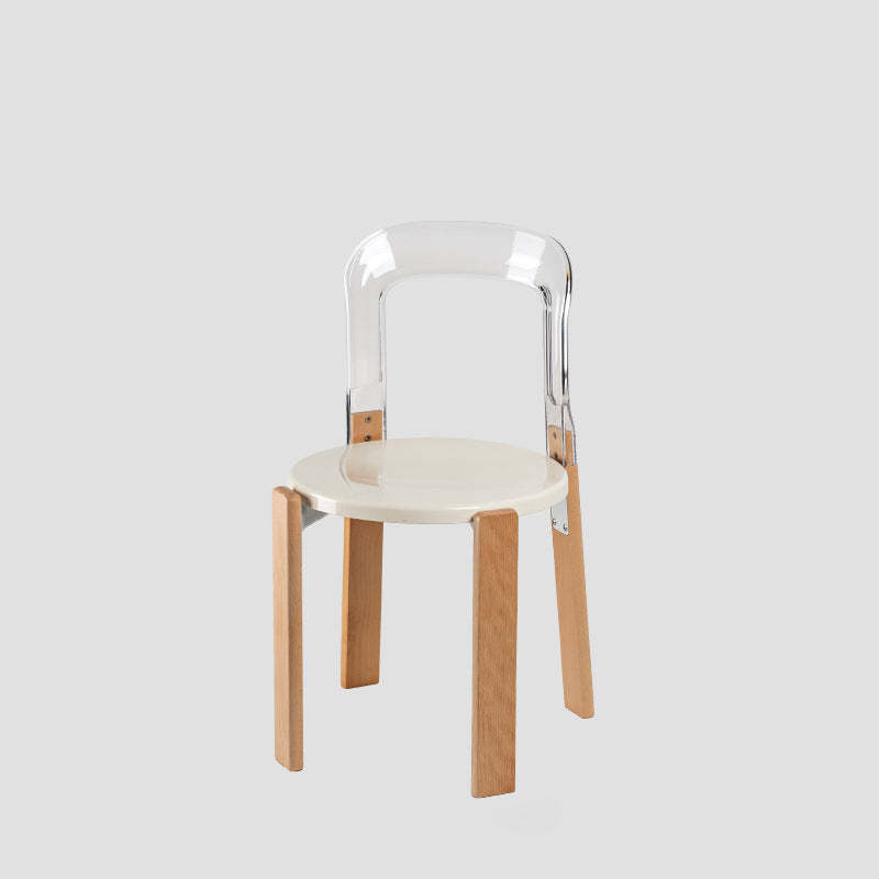 Chinese Curved Wood Dining Chair