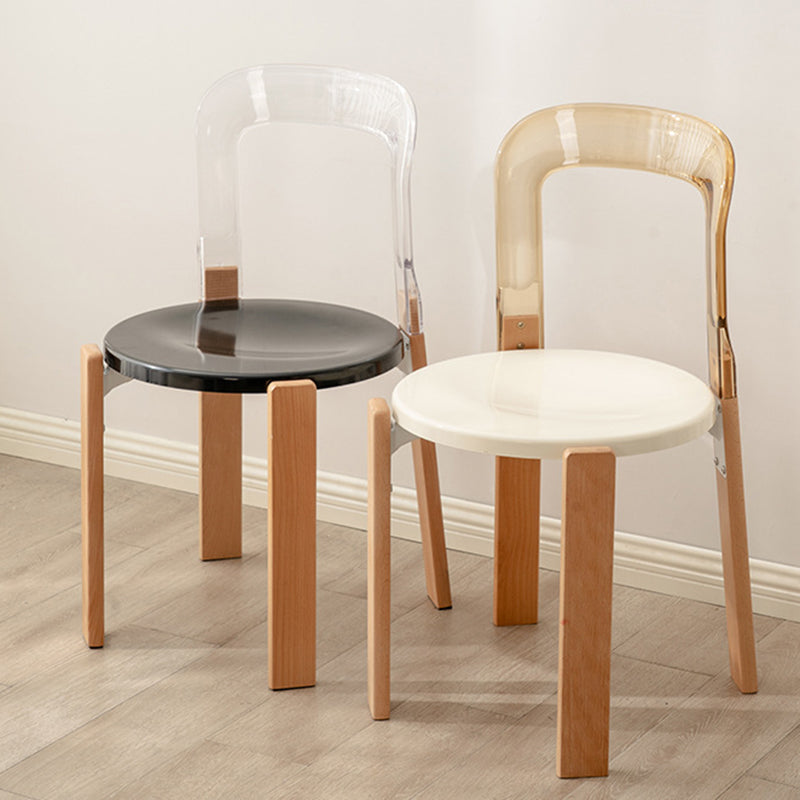 Chinese Curved Wood Dining Chair