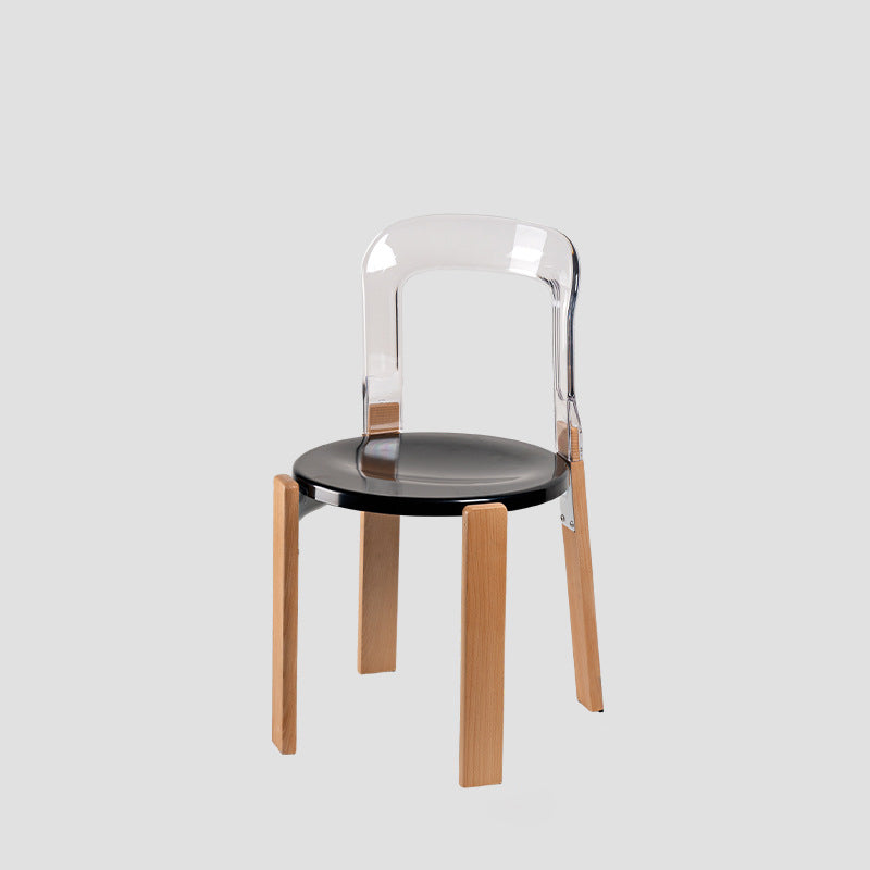 Chinese Curved Wood Dining Chair