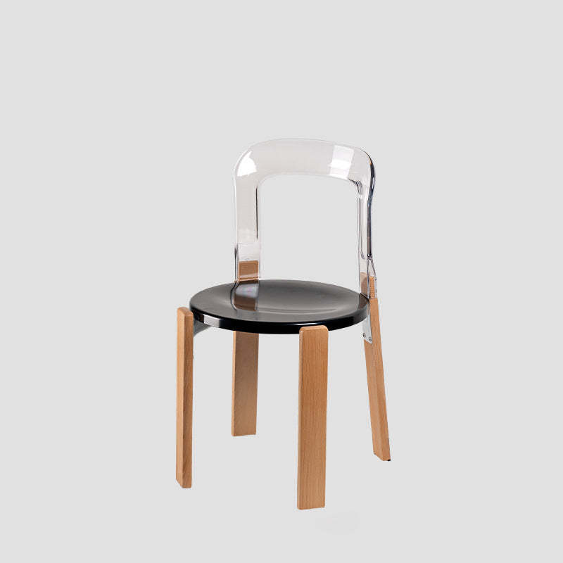 Chinese Curved Wood Dining Chair