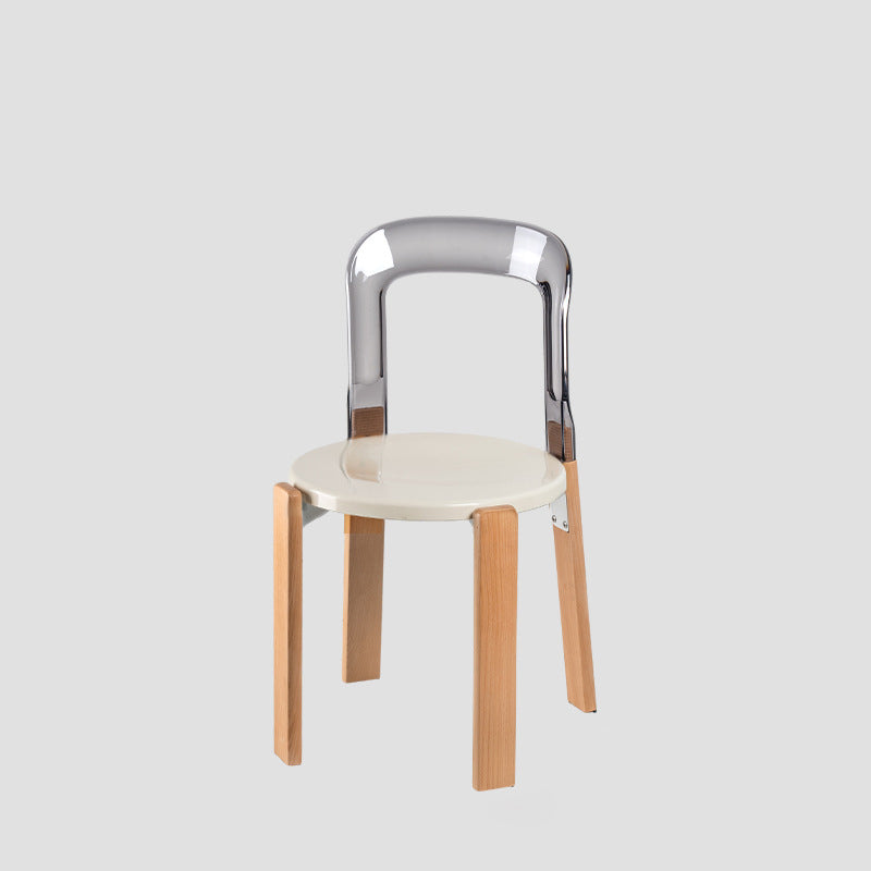 Chinese Curved Wood Dining Chair