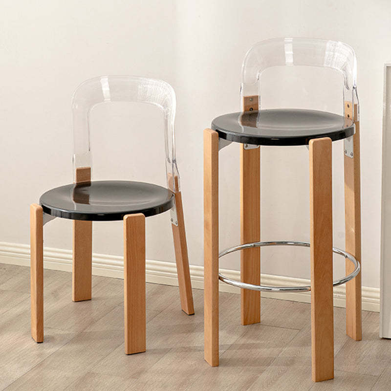 Chinese Curved Wood Dining Chair