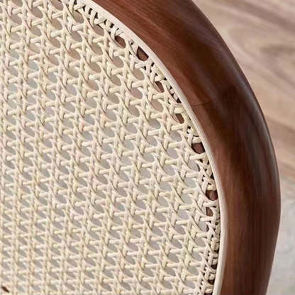 Chinese Linen Dining Chair — White & Lambswool