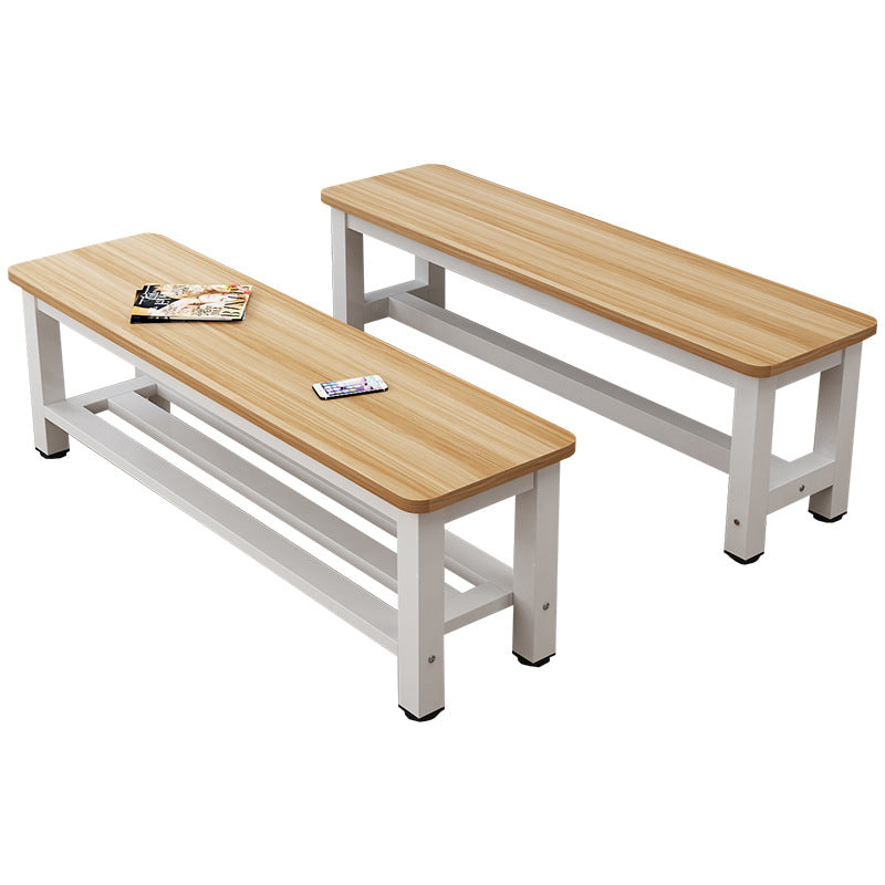 Minimalist Three Bar Plate Metal Shoe Bench