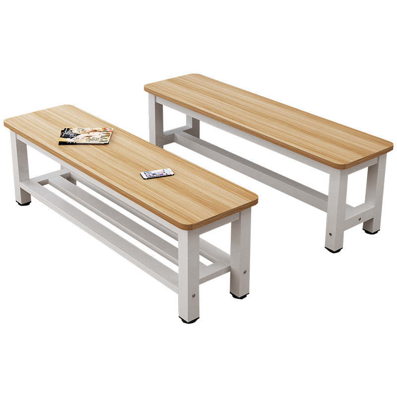Minimalist Three Bar Plate Metal Shoe Bench