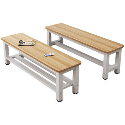 Minimalist Three Bar Plate Metal Shoe Bench