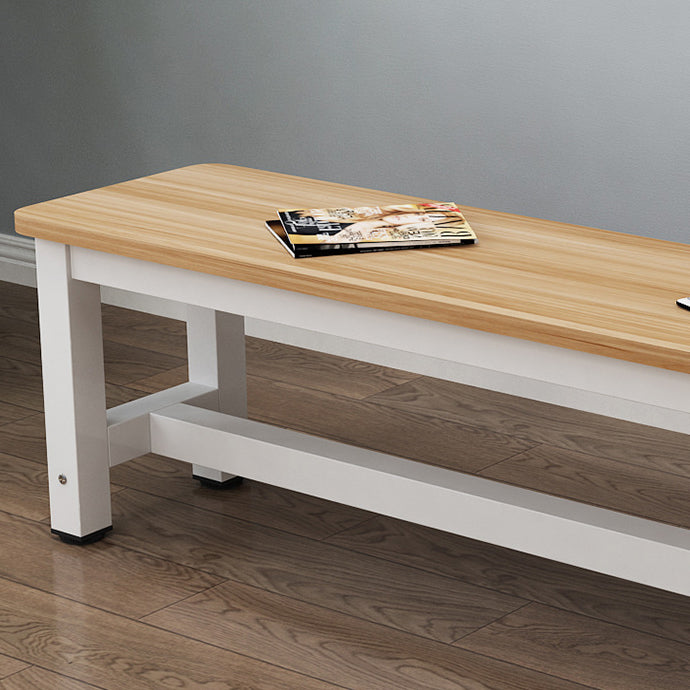 Minimalist Three Bar Plate Metal Shoe Bench