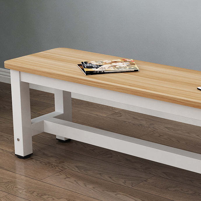 Minimalist Three Bar Plate Metal Shoe Bench