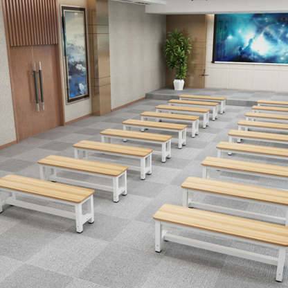 Minimalist Three Bar Plate Metal Shoe Bench