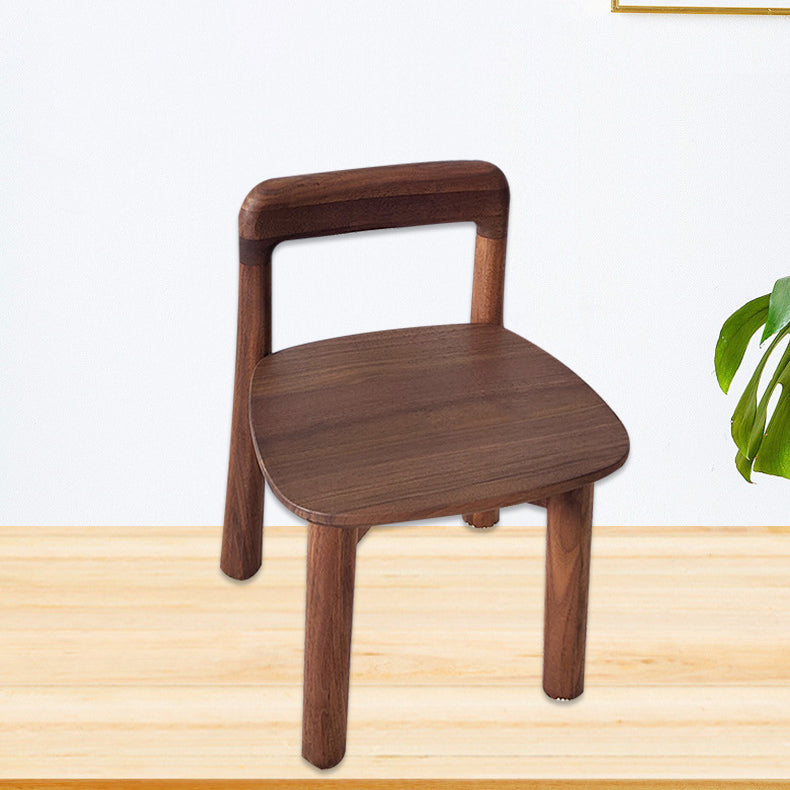 Vintage Kids Walnut Square Chair