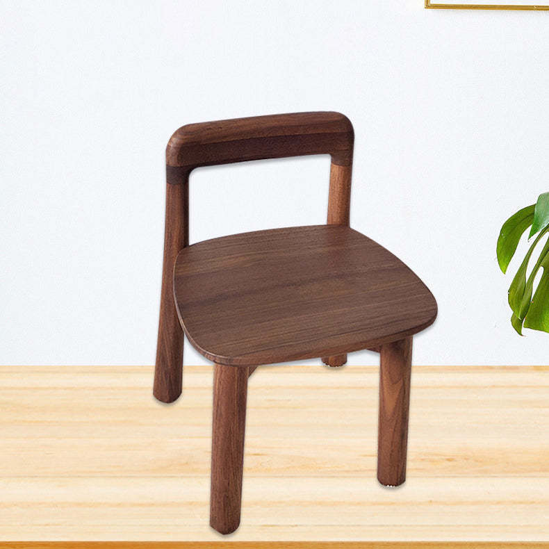 Vintage Kids Walnut Square Chair