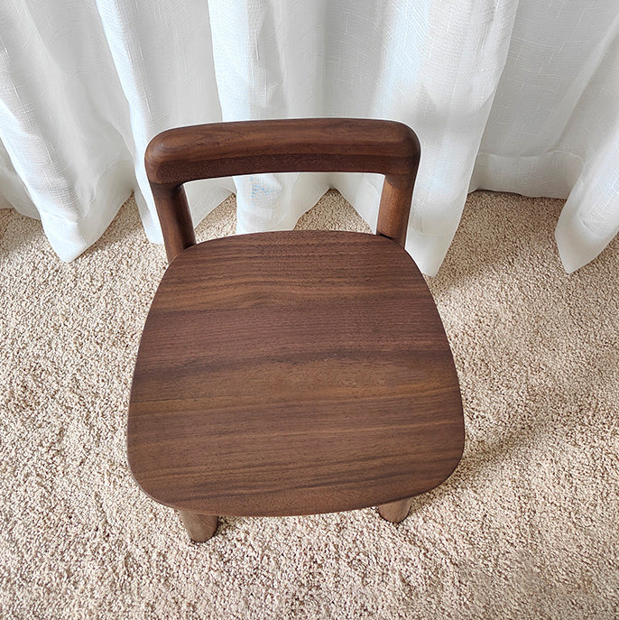 Vintage Kids Walnut Square Chair