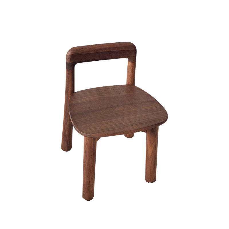 Vintage Kids Walnut Square Chair