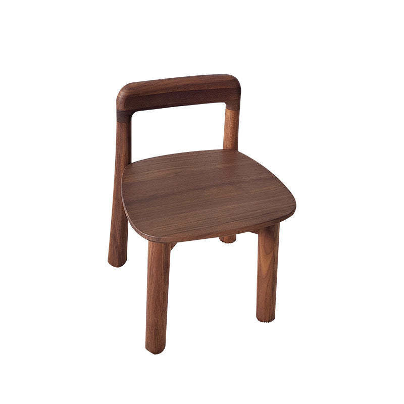 Vintage Kids Walnut Square Chair