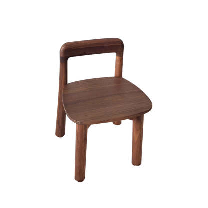Vintage Kids Walnut Square Chair