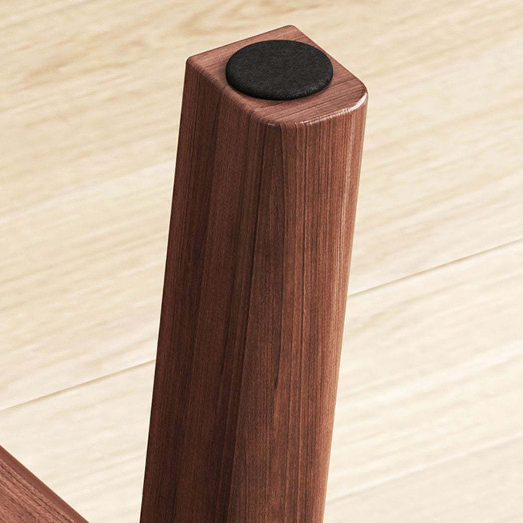 Minimalist PU Leather Wood Shoe Bench