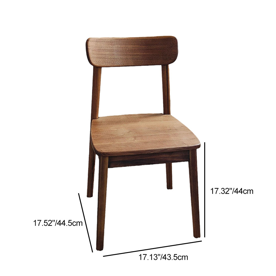 Vintage Curved Walnut Dining Chair