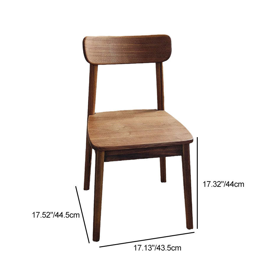 Vintage Curved Walnut Dining Chair