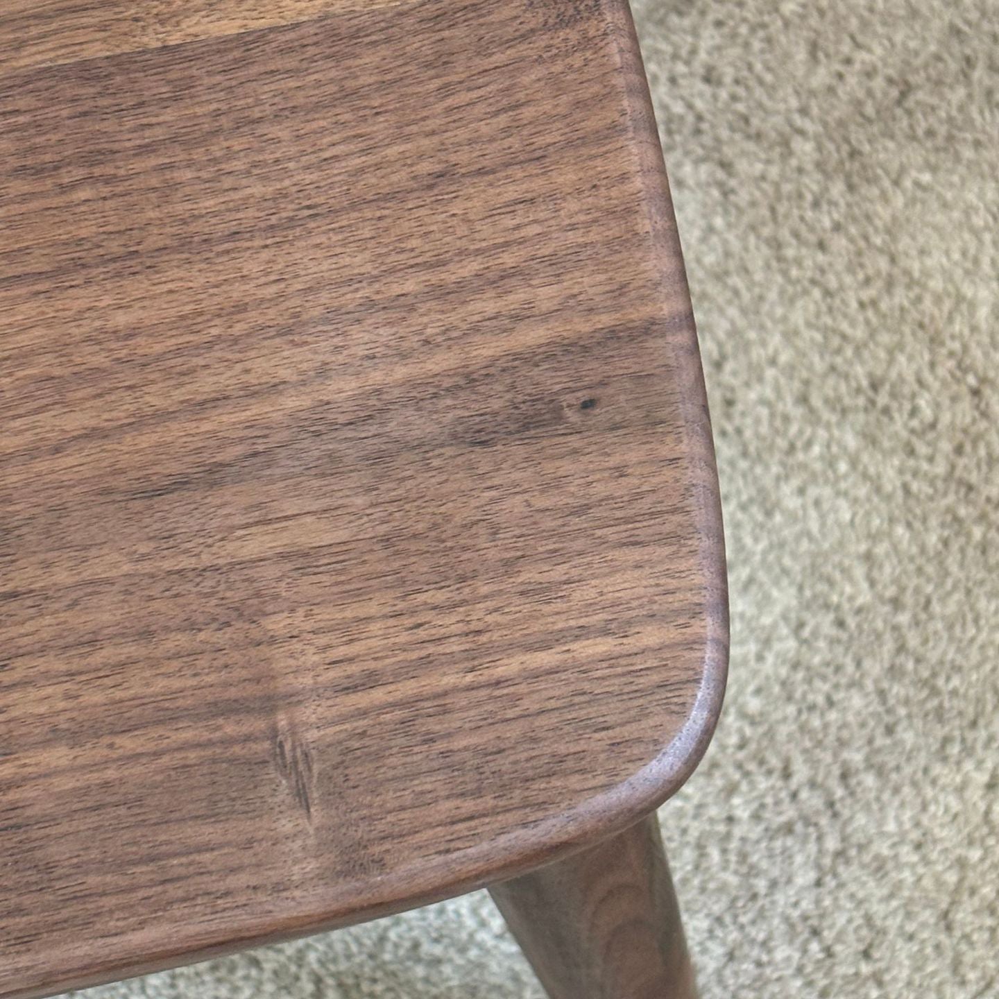 Vintage Curved Walnut Dining Chair