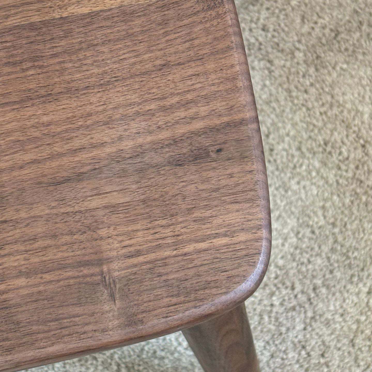 Vintage Curved Walnut Dining Chair