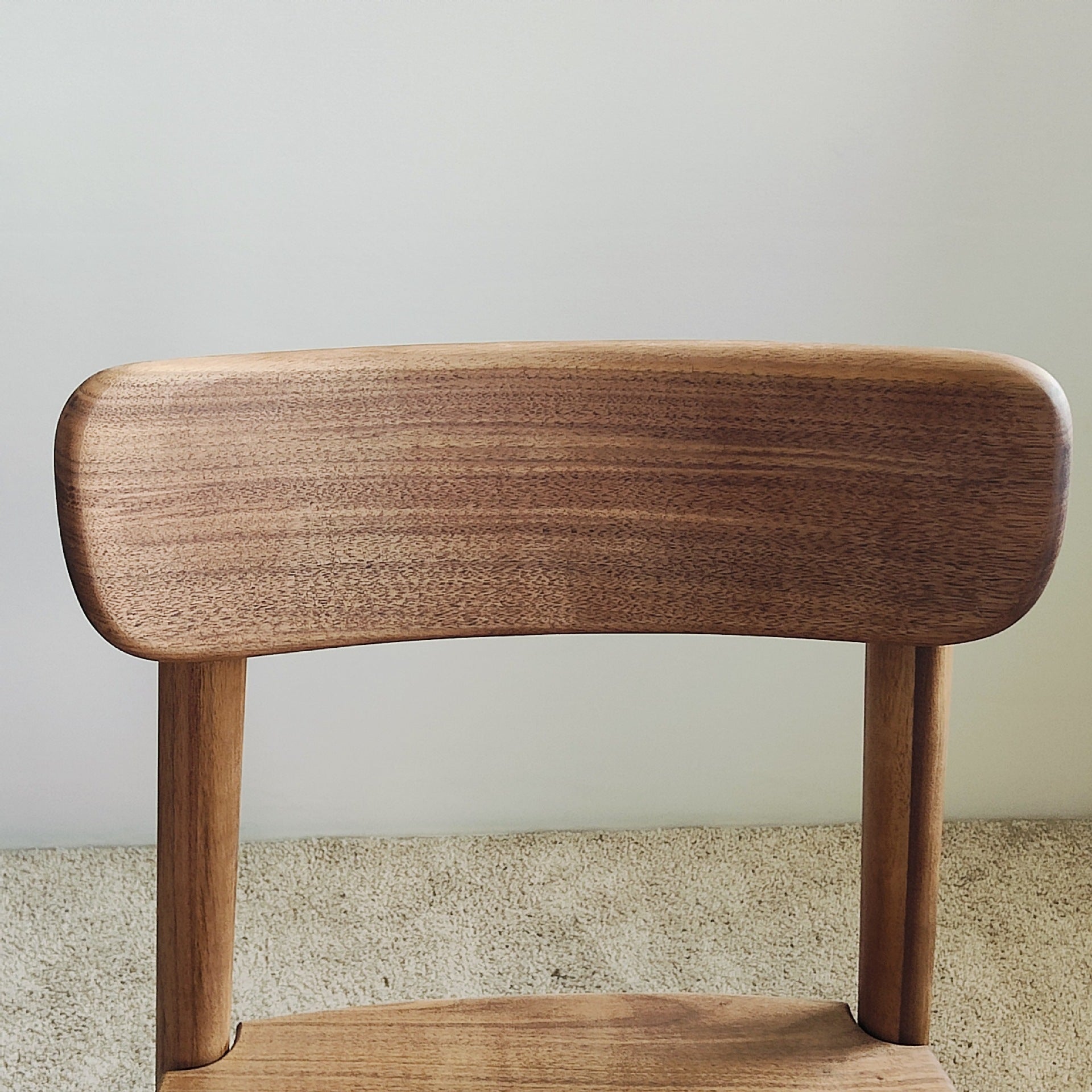 Vintage Curved Walnut Dining Chair