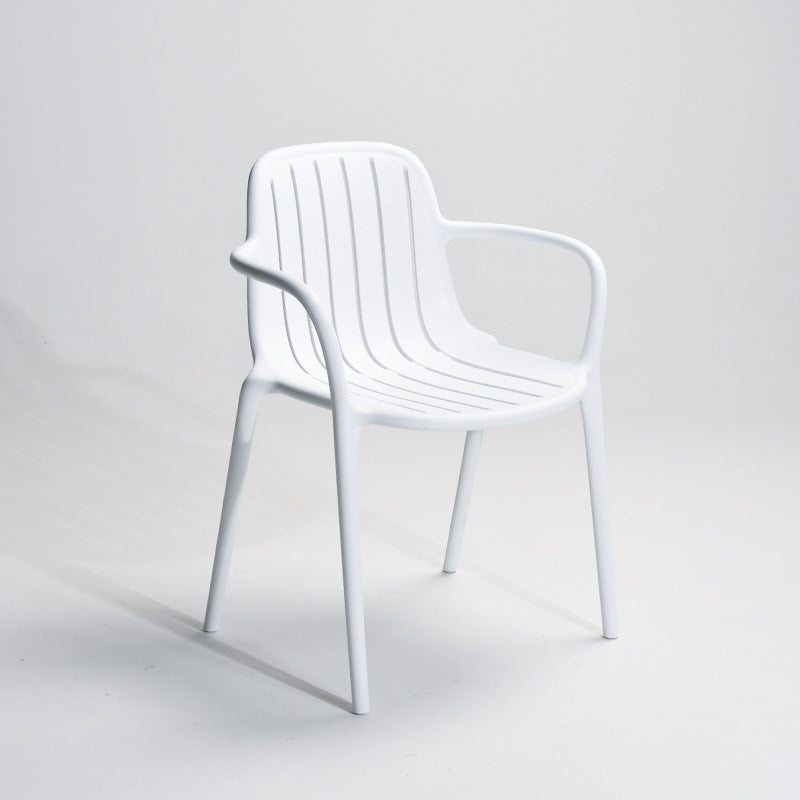 Scandinavian Bend Seam Plastic Dining Chair