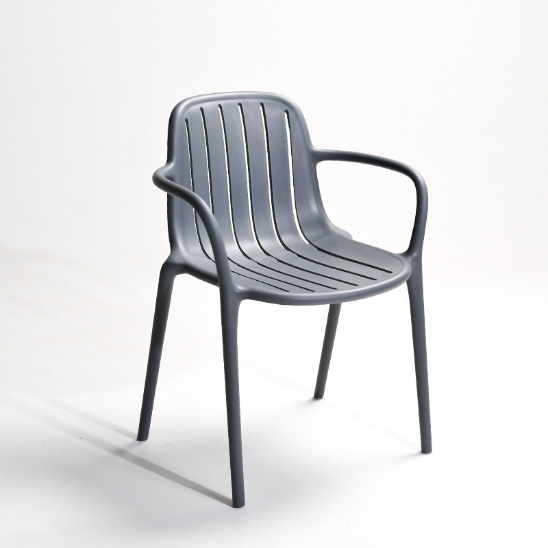 Scandinavian Bend Seam Plastic Dining Chair