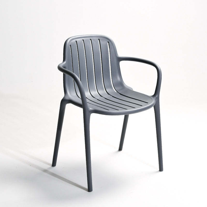 Scandinavian Bend Seam Plastic Dining Chair