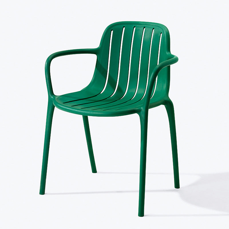 Scandinavian Bend Seam Plastic Dining Chair