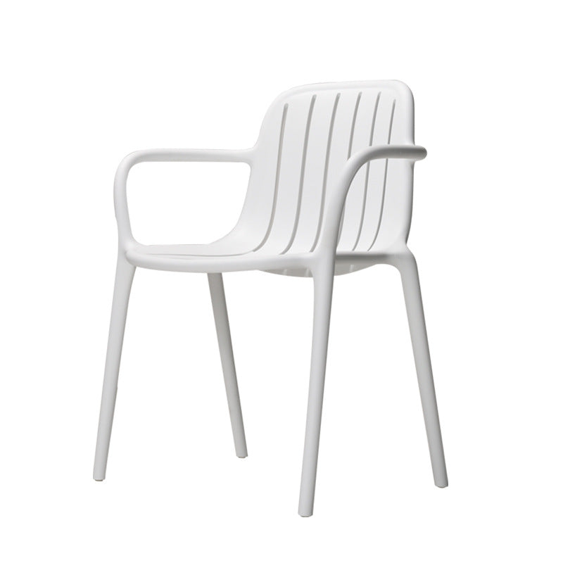 Scandinavian Bend Seam Plastic Dining Chair