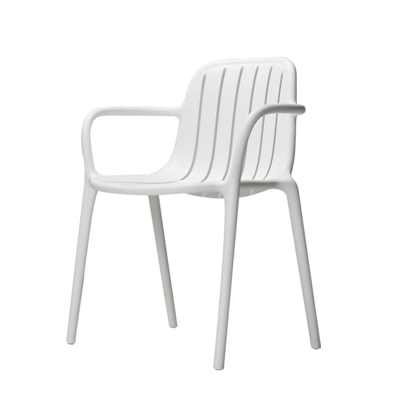 Scandinavian Bend Seam Plastic Dining Chair