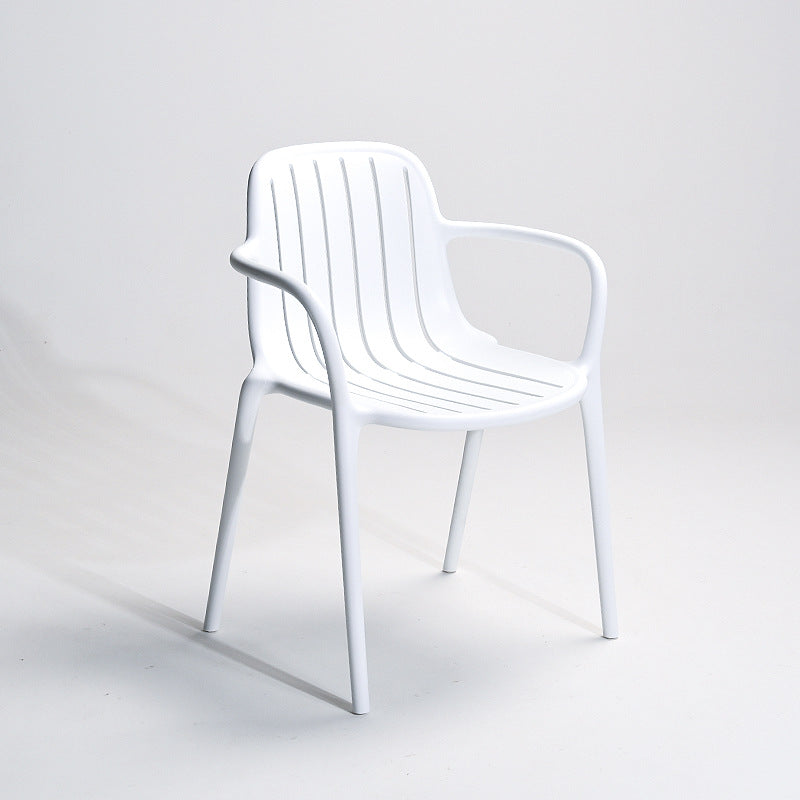 Scandinavian Bend Seam Plastic Dining Chair