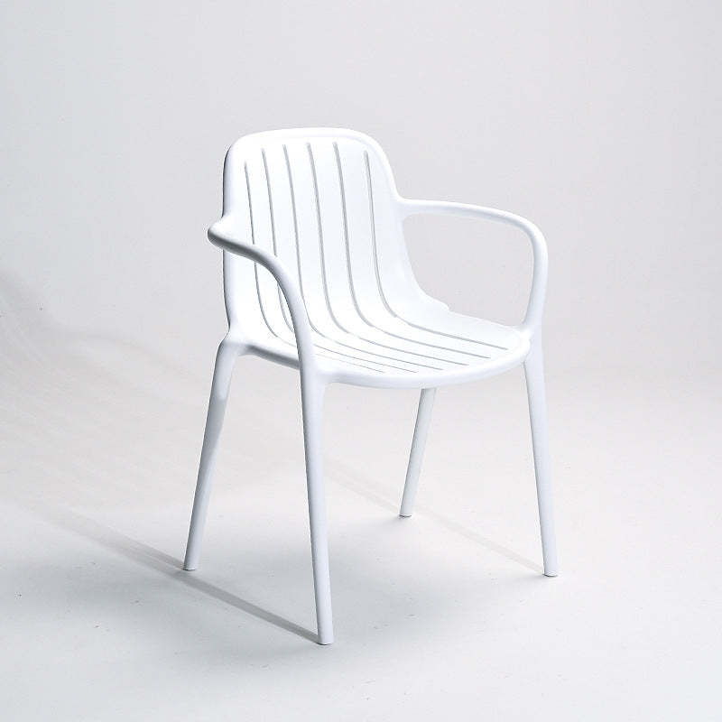Scandinavian Bend Seam Plastic Dining Chair