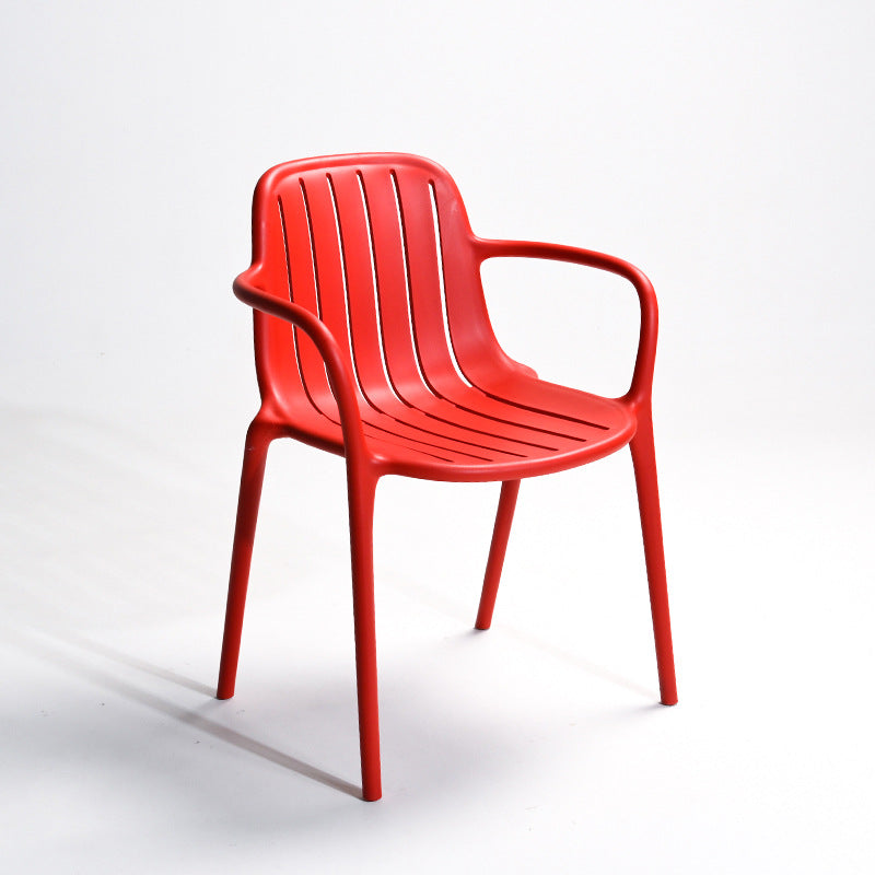Scandinavian Bend Seam Plastic Dining Chair