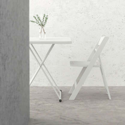Minimalist Foldable Plastic Chair