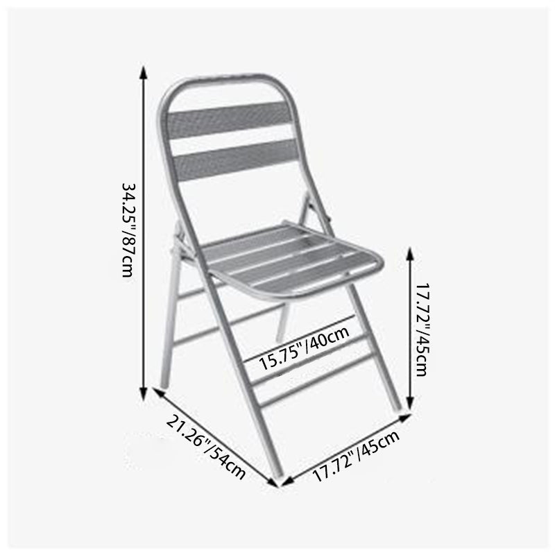 Minimalist Skeleton Folding Steel Dining Chair