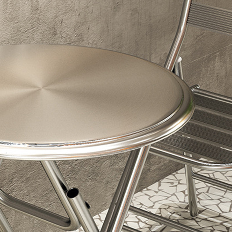 Minimalist Skeleton Folding Steel Dining Chair
