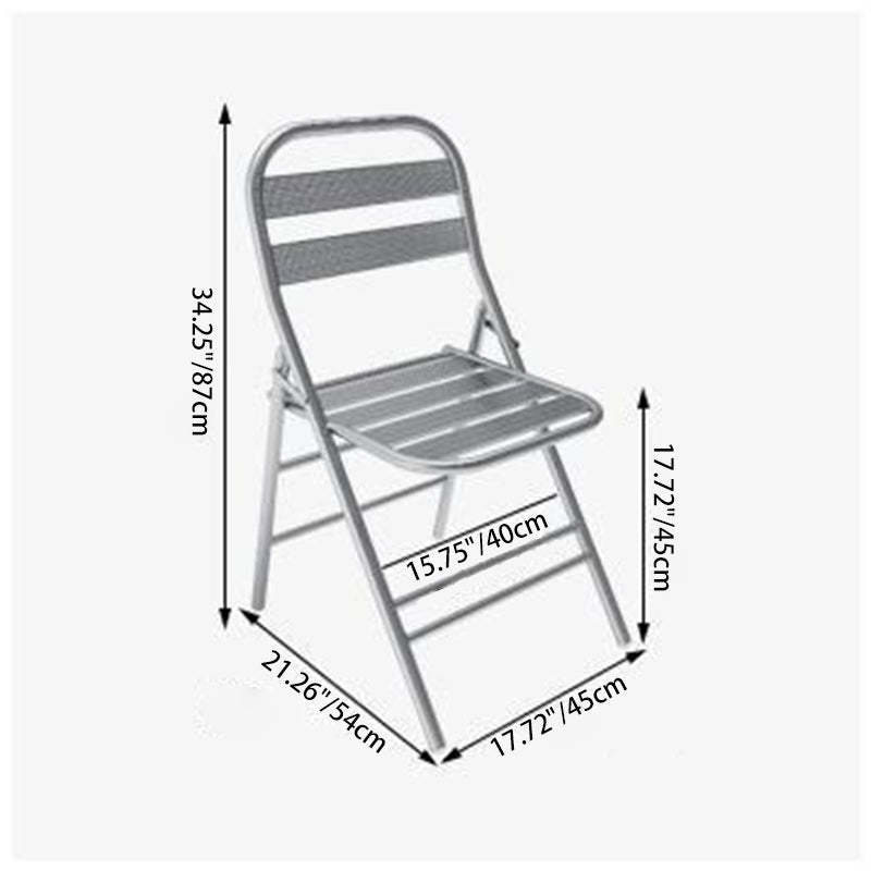 Minimalist Skeleton Folding Steel Dining Chair
