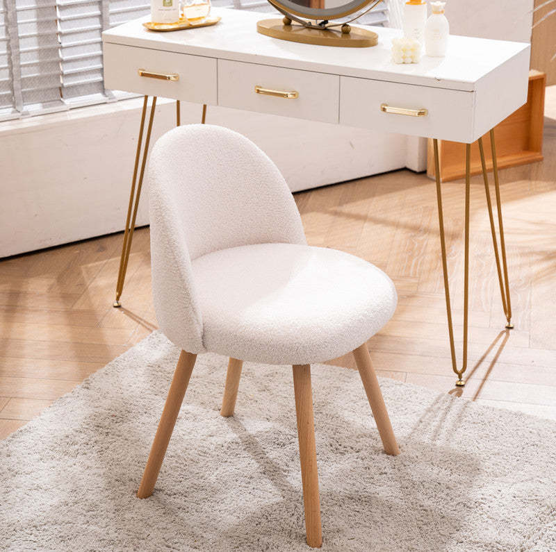 Gray nordic vanity stools