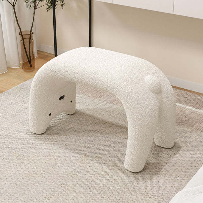 Gray steel cat teddy vanity stools - creative