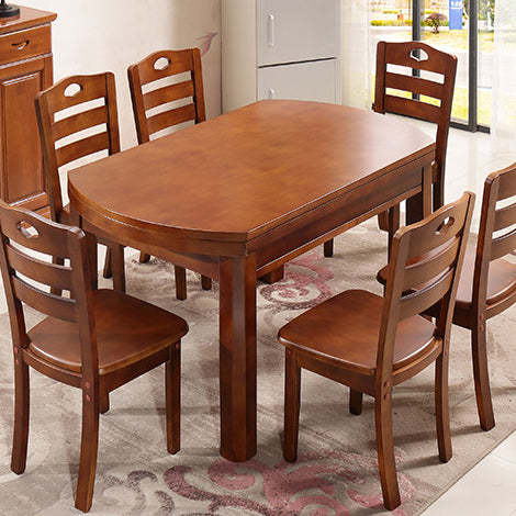 Chinese Rubber Wood Border Dining Chair