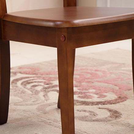 Chinese Rubber Wood Border Dining Chair