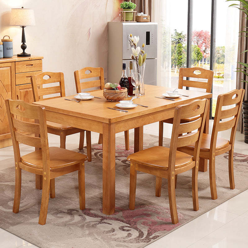 Chinese Rubber Wood Border Dining Chair